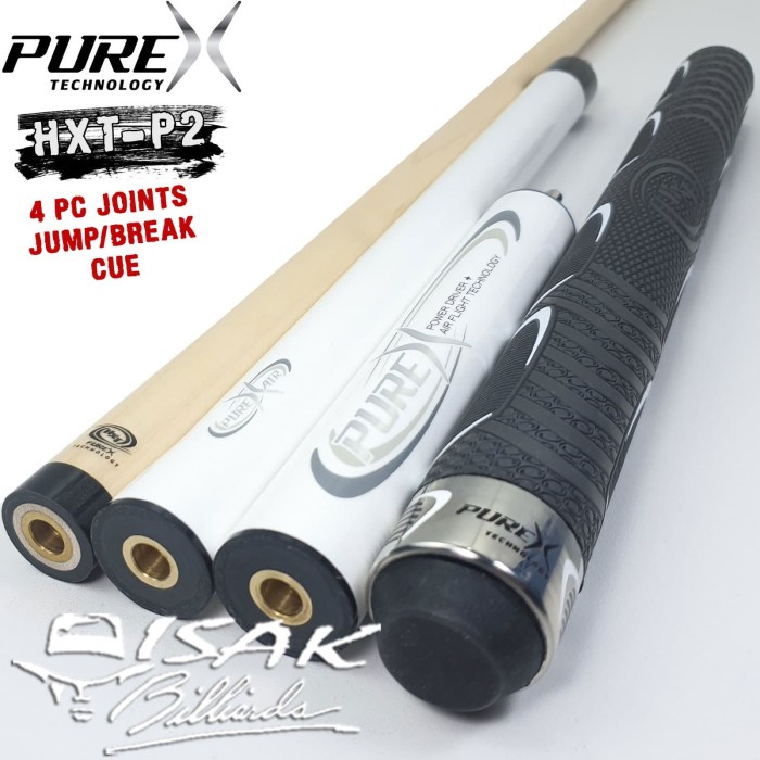 PureX HXT-P2 Jump Break Cue - 4 pc Joint Stick Billiard Players Pure X