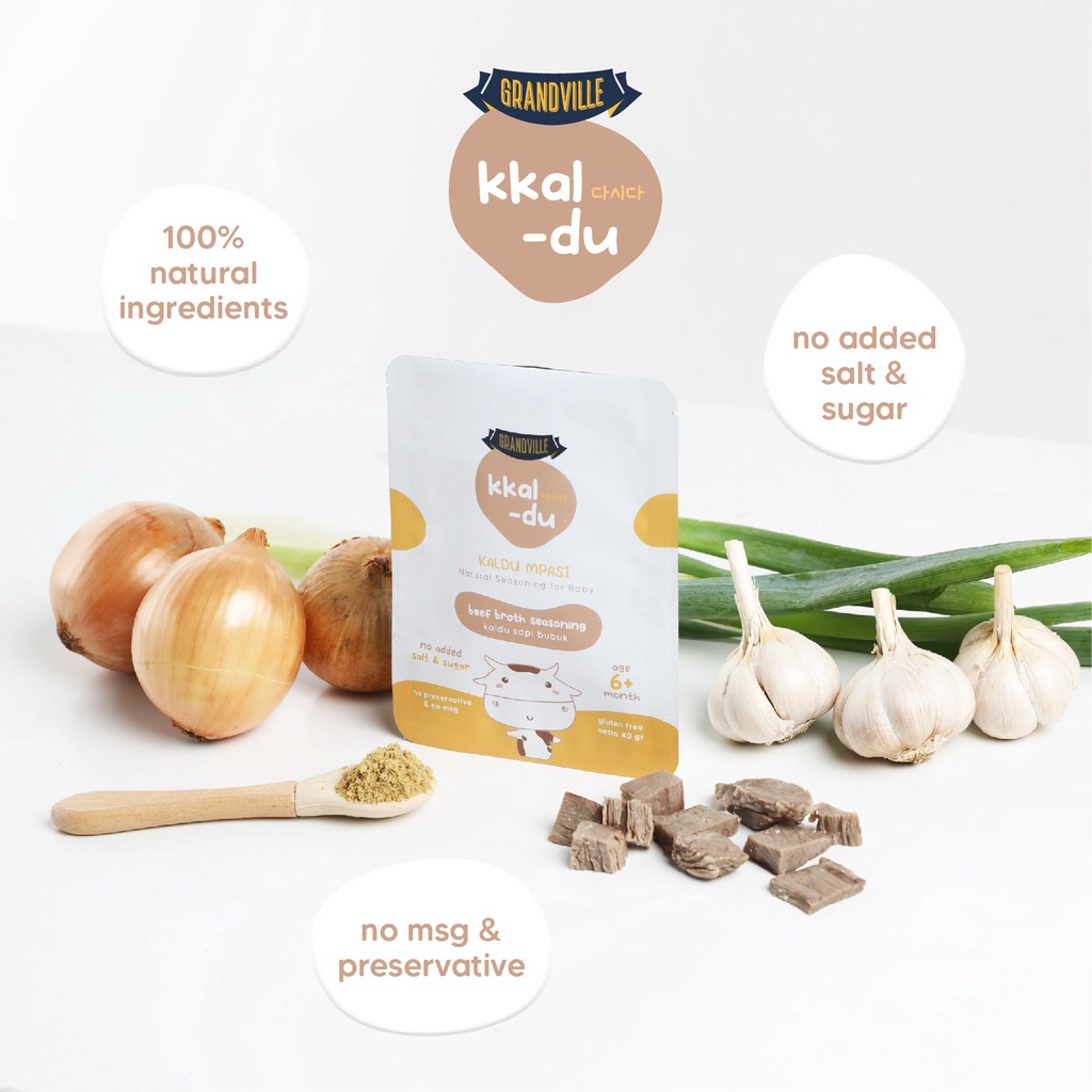 PROMO 6.6 - Grandville Kaldu Ayam Sapi Salmon Mpasi Non MSG 40gr / Kaldu Sehat anak MPASI Grandville NON MSG