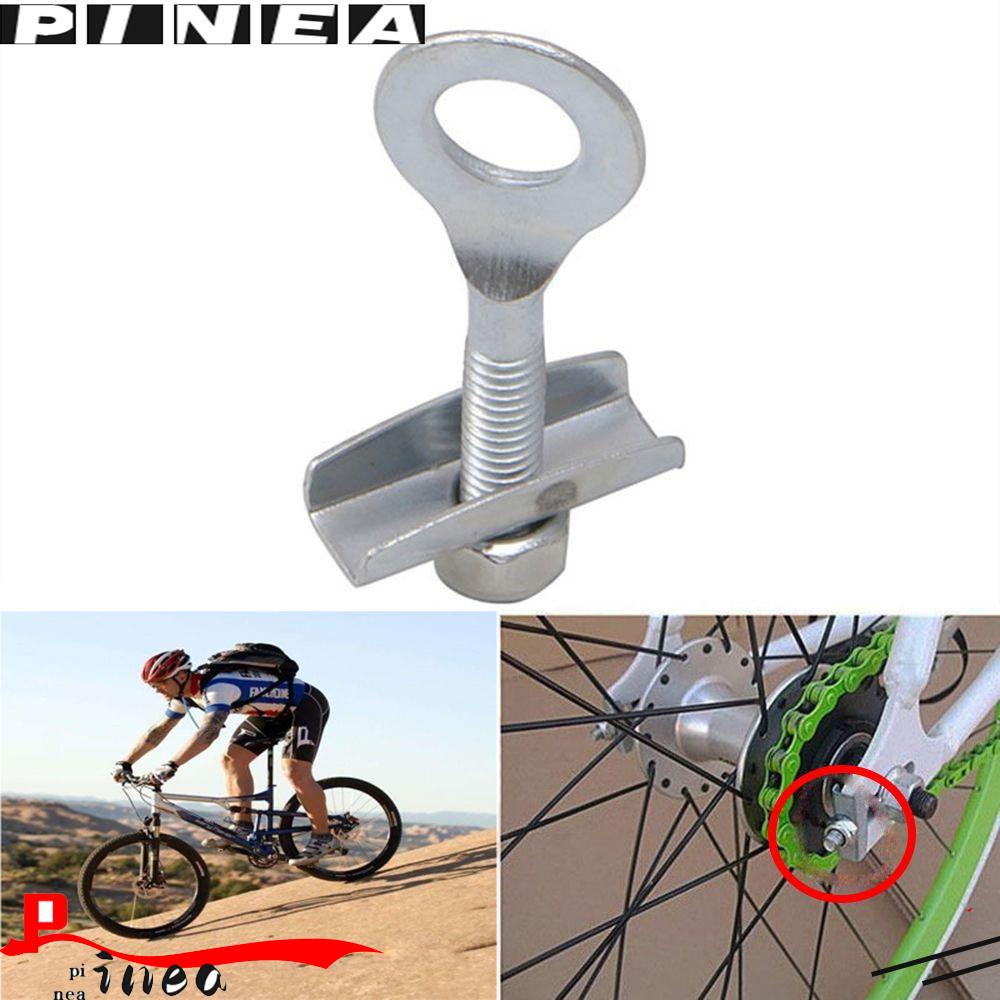 Nanas 2Pcs Rantai Sepeda Tensioner Adjuster Tahan Lama Sliver Praktis Single Speed Track