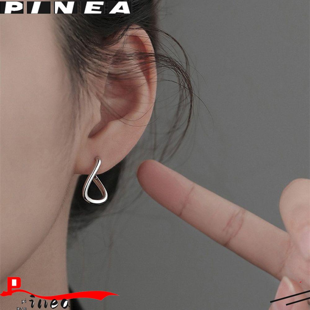 Nanas Polos Anting Hoop Pesta Indah Perhiasan Hadiah Goth Telinga Studs