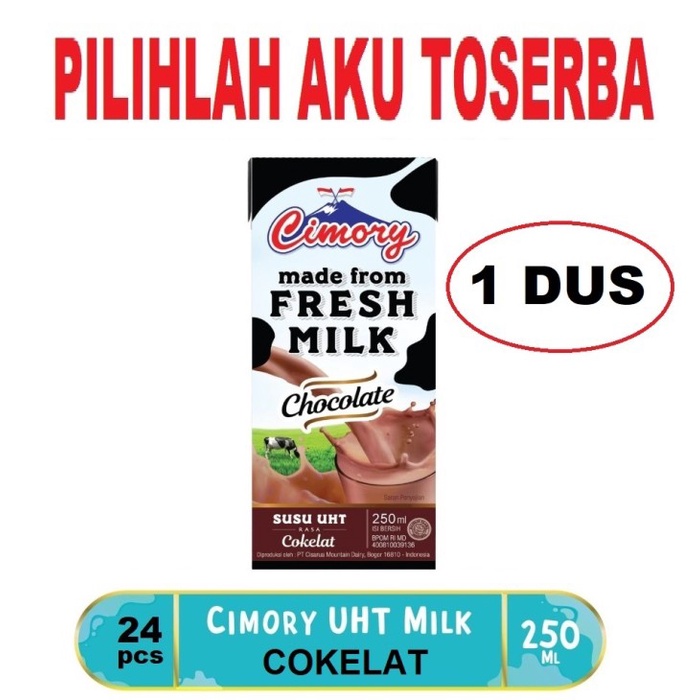 Susu CIMORY Coklat ( Cokelat ) 250 ml - ( HARGA 1 DUS ISI 24 )