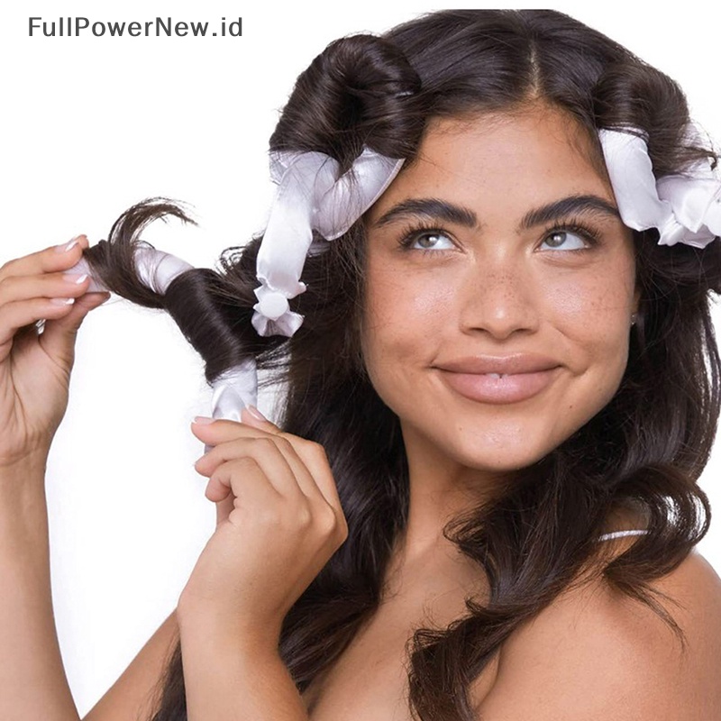 Power 6Pcs Batang Pengeriting Tanpa Panas Sutra Pengeriting Pita Rol Rambut Lazy Curler Sets ID