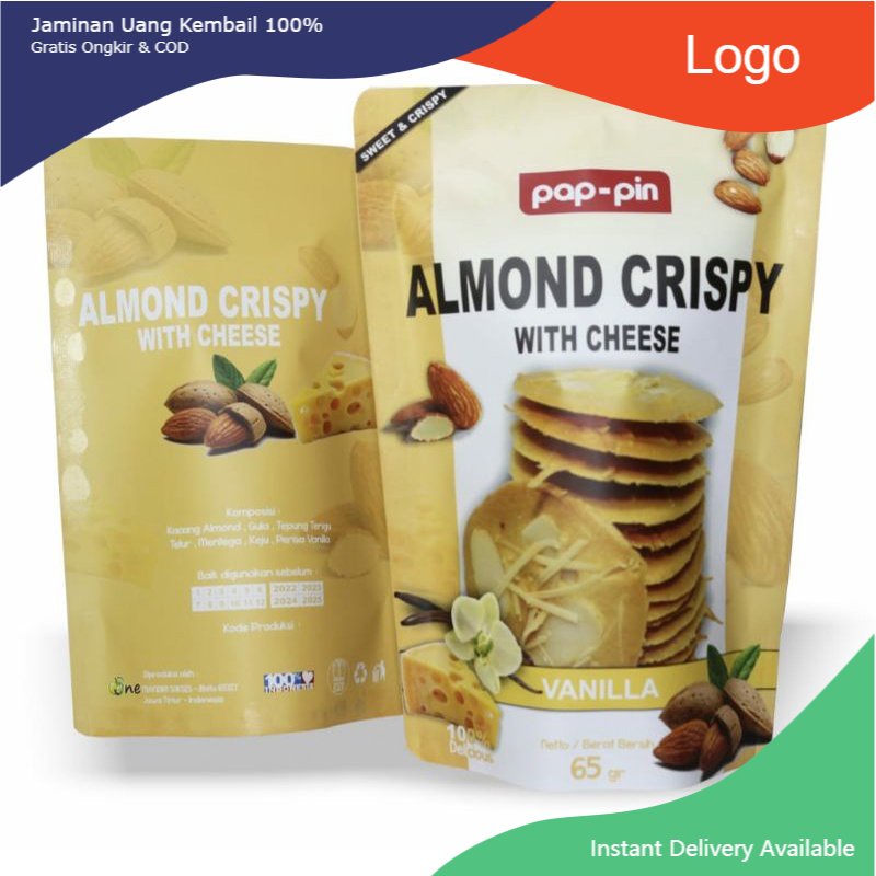 

Almond Crispy Cheese Vanilla ~ Oleh Oleh Malang ~ Snack Kekinian Enak