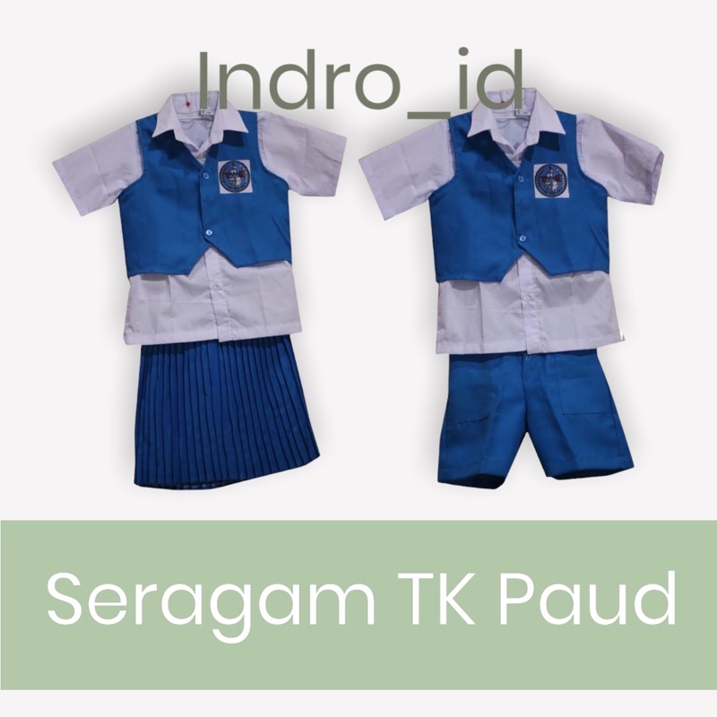 SERAGAM TK NASIONAL BIRU PUTIH