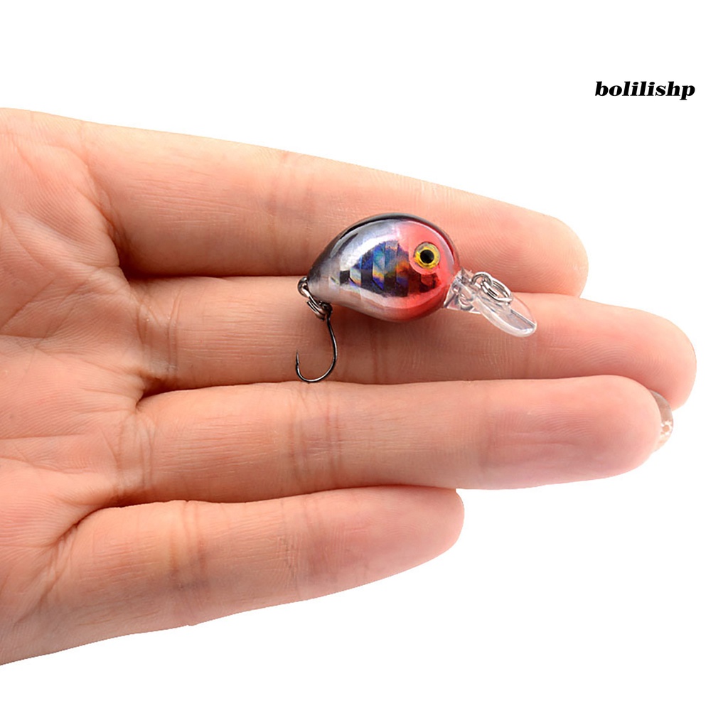 Bo-3.2cm/1.5g Umpan Bionik 3D Simulasi Fisheye Tajam Kait Realistis Angling Mengambang Air Kait Tunggal Umpan Umpan Memancing Luar Ruangan