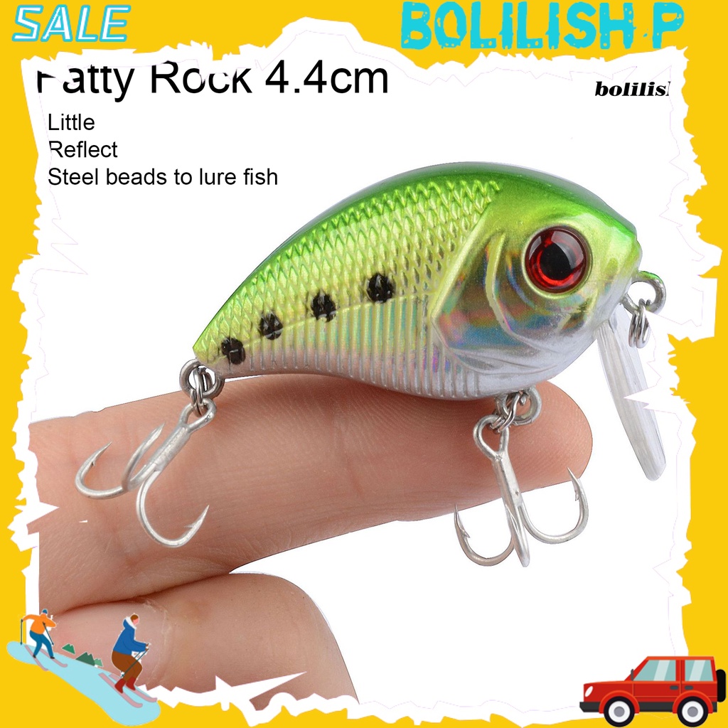 Bo-4.4cm/6g Umpan Bionic Tajam Kait Simulasi Realistis Reflektif Angling Plastik Penggemuk Kecil Mengambang Batu Umpan Memancing Luar Ruangan