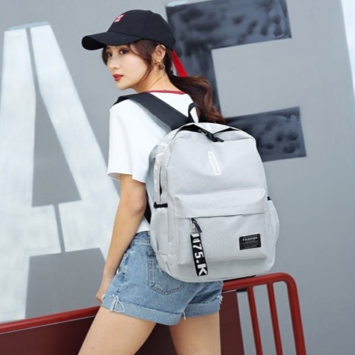 Tas Ransel Tas Fashion Pria Wanita Tas Sekolah Import Backpack BX22  Tas Sekolah Bahan Kanvas+Nylon