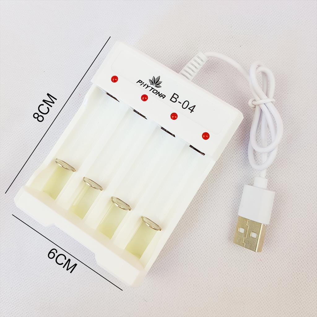 Charger Baterai USB/ Charger  4 Baterai USB / Cas Baterai 4 SLOT 04C