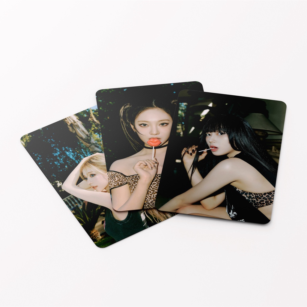 55pcs/box AESPA Album Pedas Photocards MY WORLD Kartu Lomo Come Back Kpop Postcards