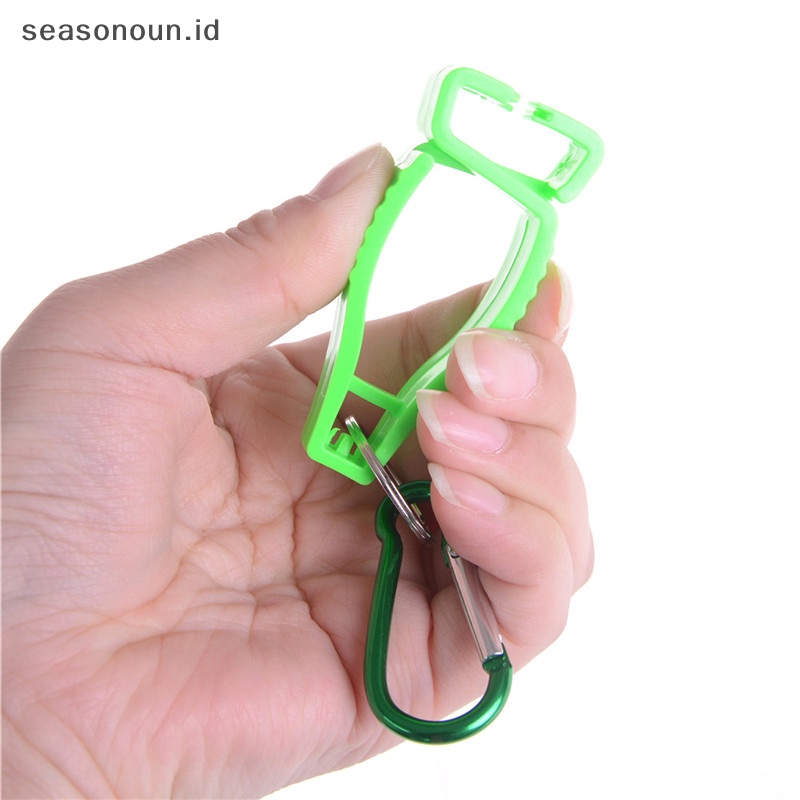 Seasonoun AT-10 Sarung Tangan Tukang Plastik Klip Guard Labor Work Clamp Safety.