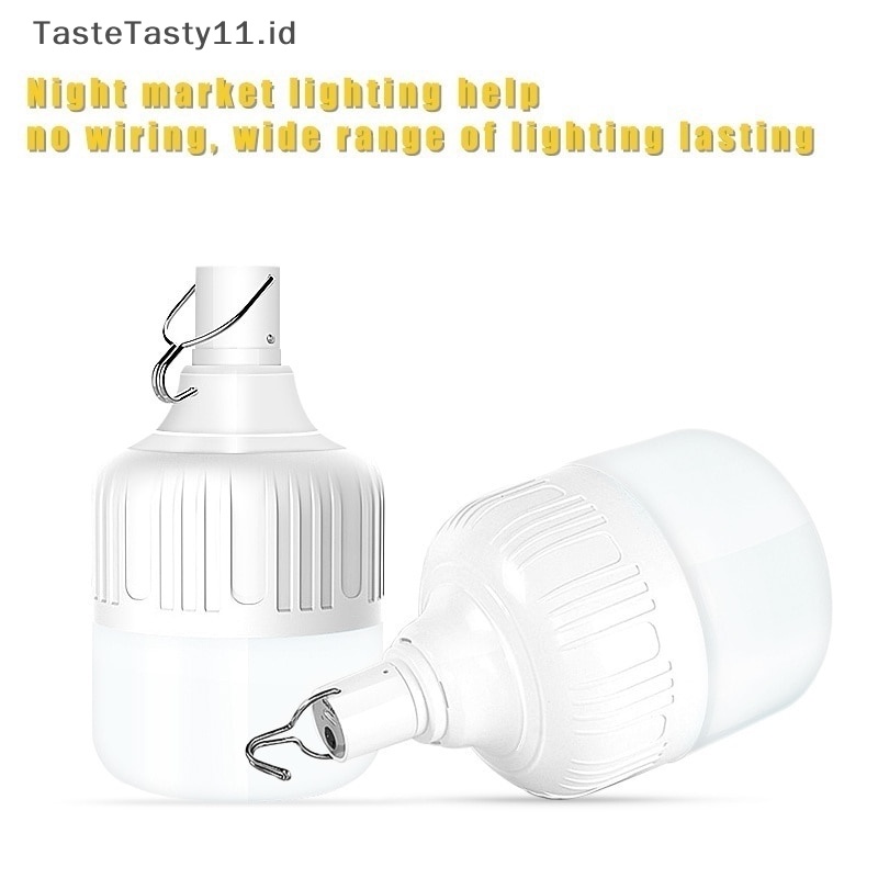 Tastetasty Lampu Emergency LED USB Rechargeable Rumah Lentera Portabel Luar Ruangan 200W.