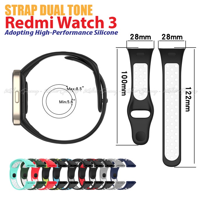 Strap Tali Smartwatch Dua Warna for Redmi Watch 3 Mi Watch 3