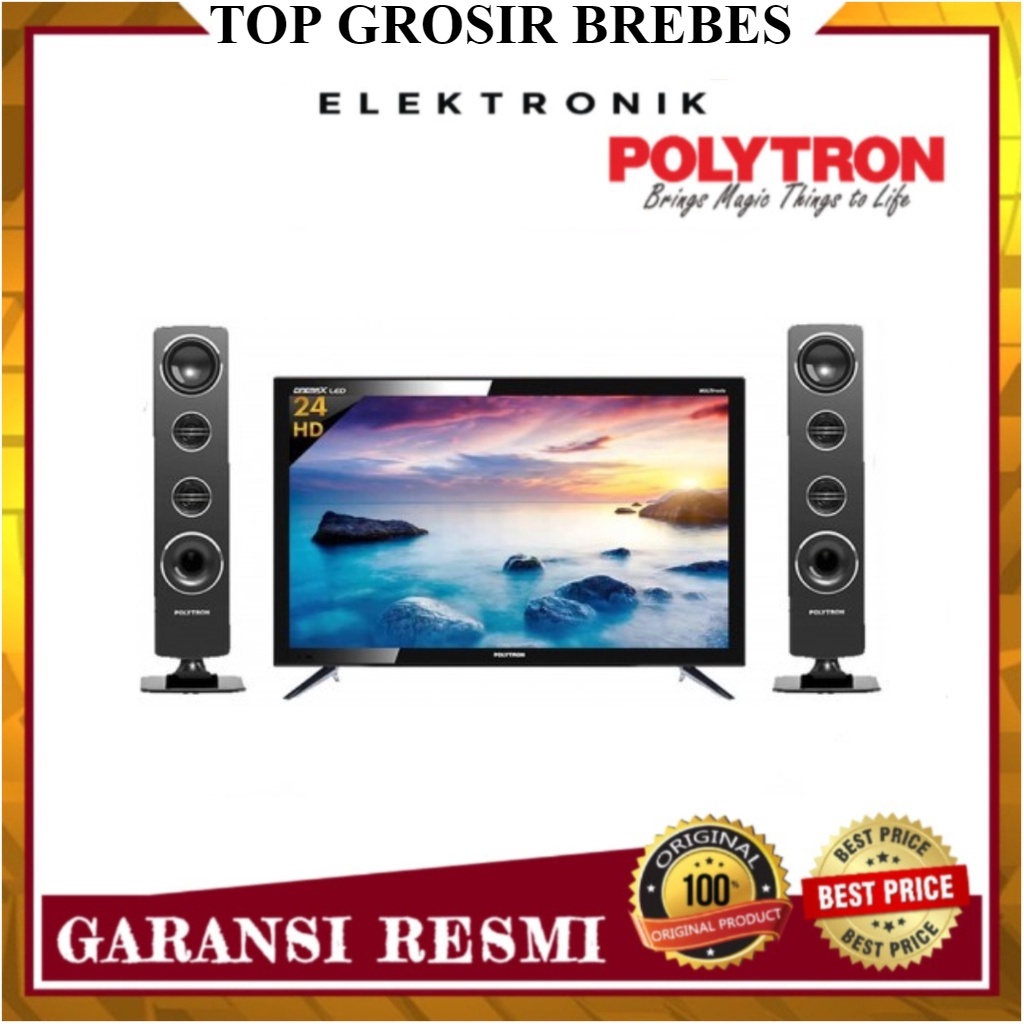 LED TV 24 INCH POLYTRON PLD-24TV1855 DIGITAL TV POLYTRON PLD 24TV1855
 TOP GROSIR BREBES