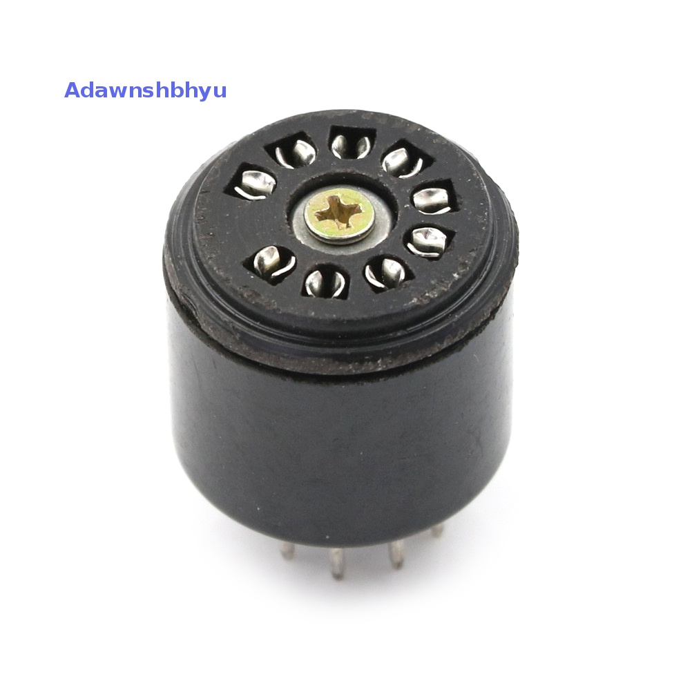 Adhyu New 9Pin Bakelite Vacuum Tube Socket Saver base Untuk 12AX7 12AU7 ECC82 ECC83 amps ID