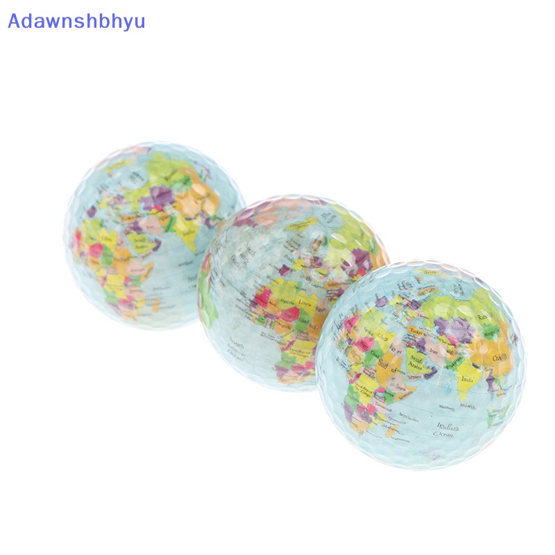 Adhyu Globe Map Print Earth Bola Golf Indoor Outdoor Alat Latihan Pemula ID