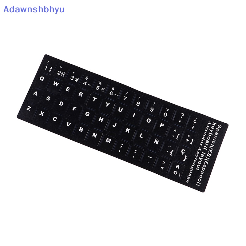 Adhyu 18x6.5 cm Ibrani Rusia Portugis Spanyol Swedia Keyboard Layout Stiker ID