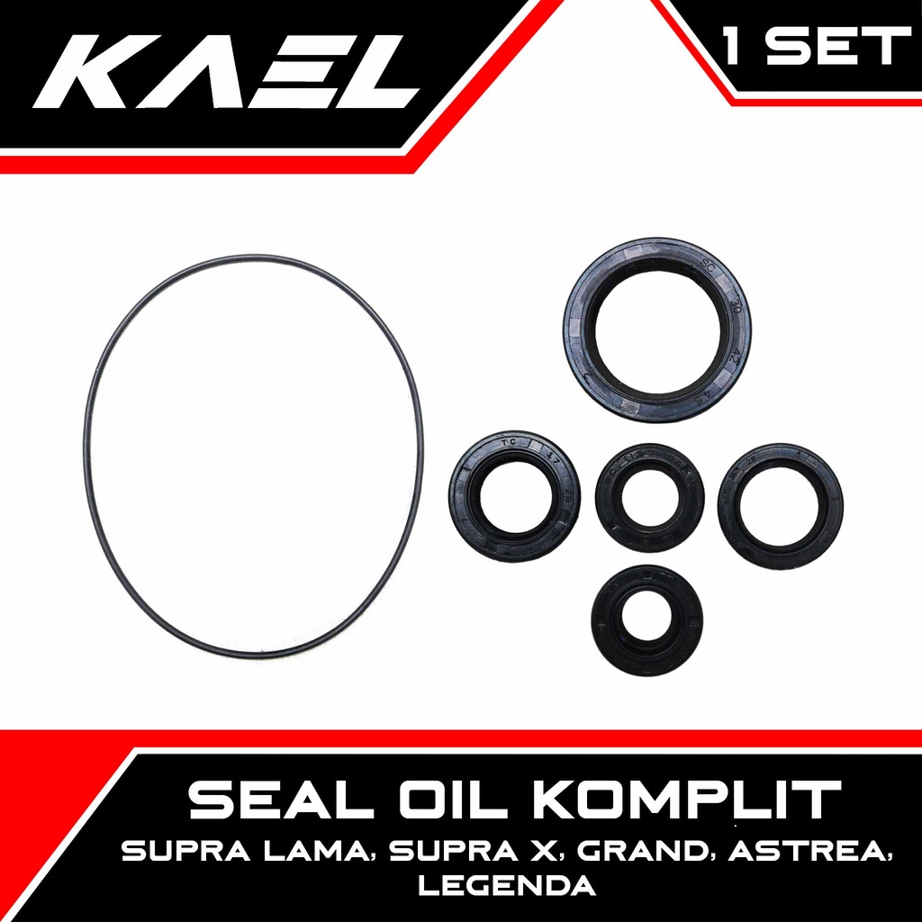 Seal Oli Komplit Supra Lama-X &amp; Grand &amp; Astrea &amp; Legenda Sil Oil Assy Set-Kit-Lengkap