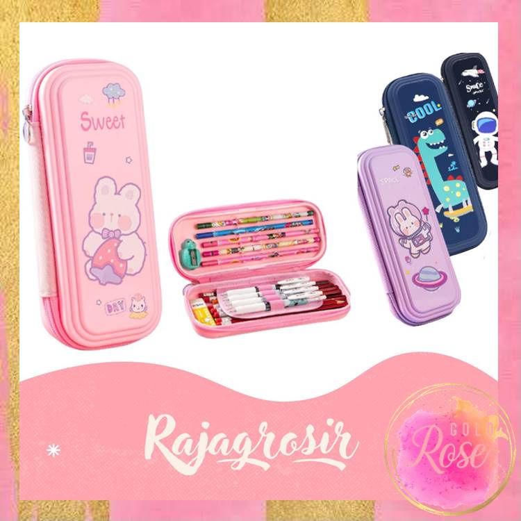 

ℛ - S5829 Tempat Pensil Motif Karakter Kartun / Tempat Pensil Anak Sekolah Bahan Eva Anti Air / Kotak Tempat Pensil Termurah