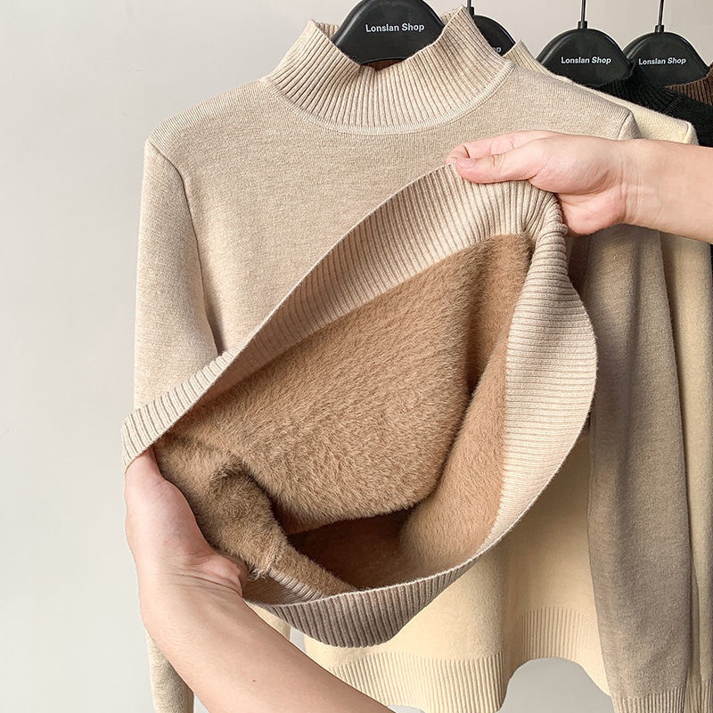 CLOE WOMAN WINTER THERMAL SWEATER TOP CASHMERE BAJU ATASAN WANITA MUSIM DINGIN