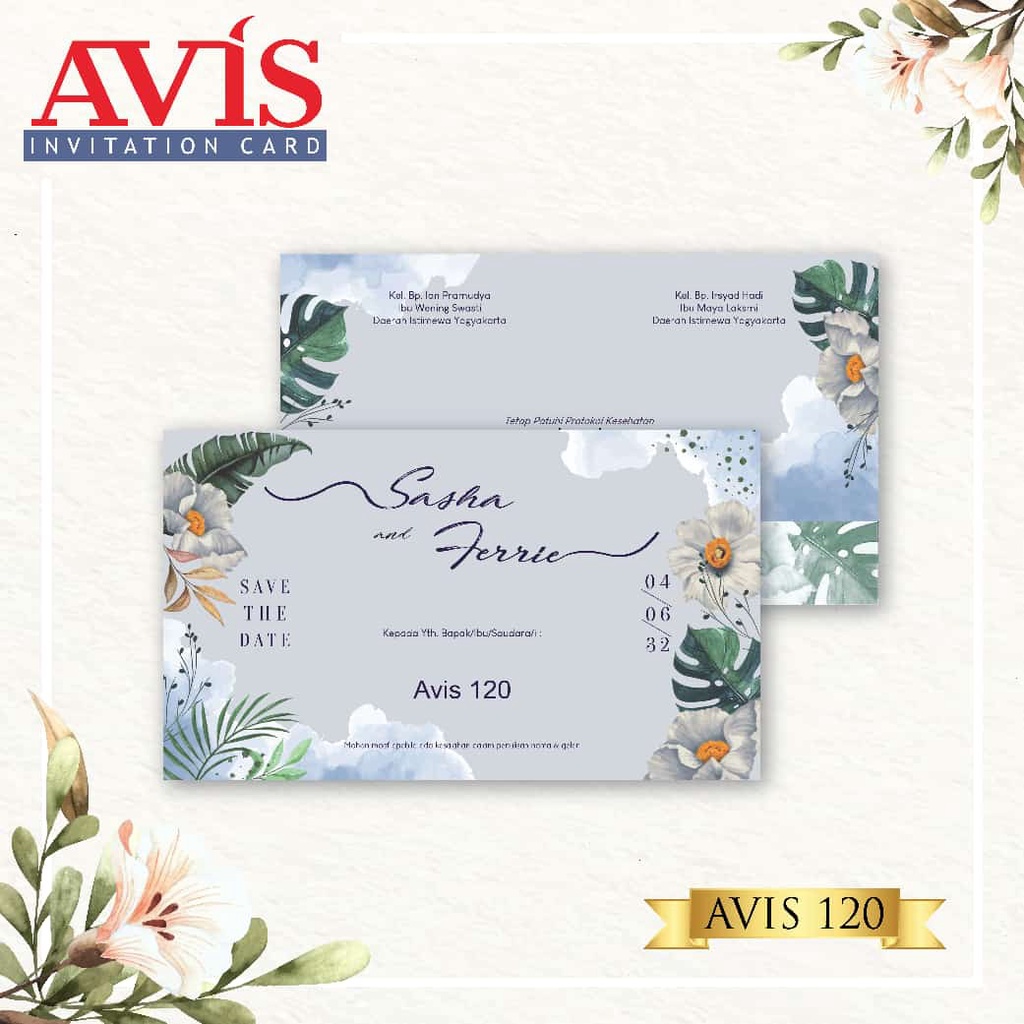 AVIS 120 Blanko Undangan