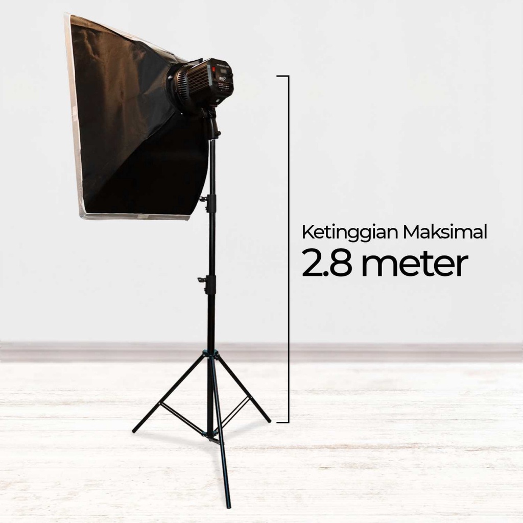 Set Softbox 60x90 Split Plastic Lampu Three Color 100W Dengan Tripod