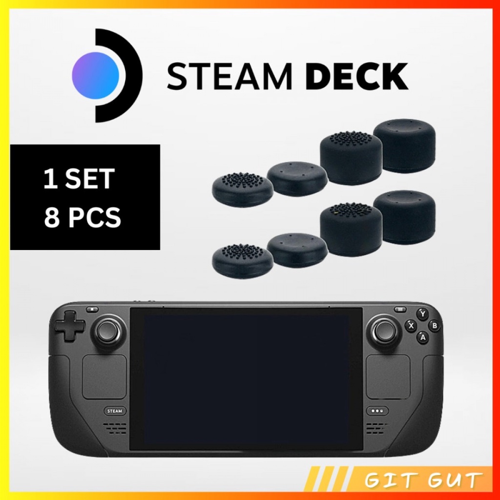 Steam Deck Analog Thumb Grip Controller Cap - 1 set 8 pcs