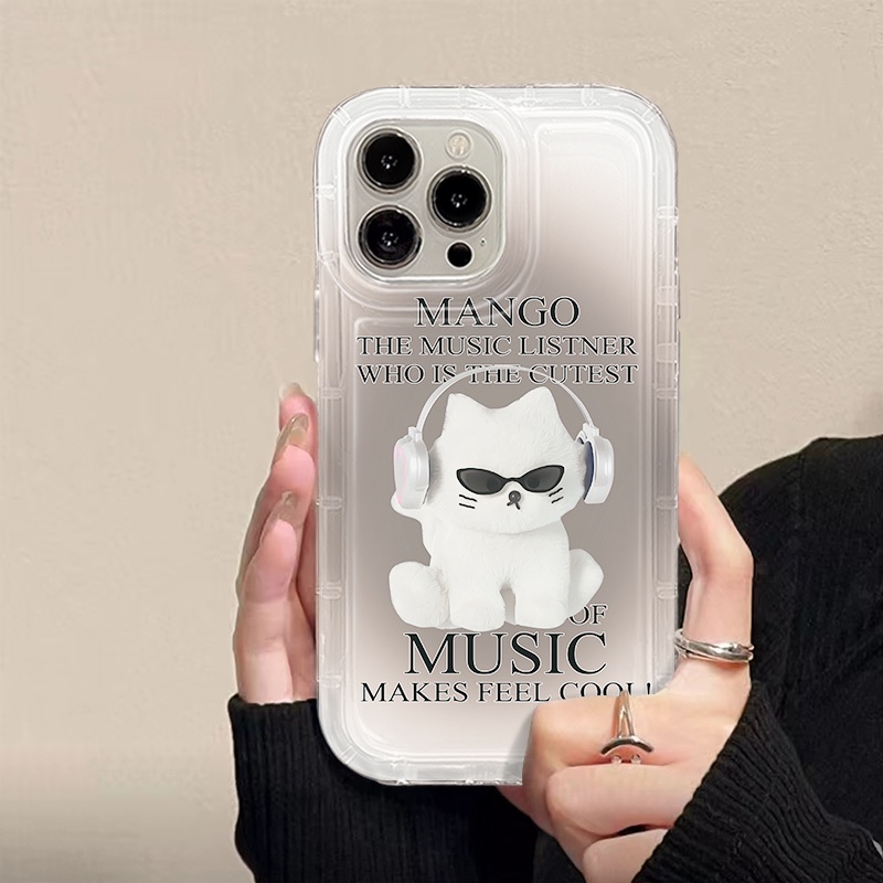 IPHONE Casing Ponsel Lembut Kucing Lucu Kompatibel Untuk Iphone14 13 11 12 Pro XS Max X Xr7 +8 Plus Casing TPU Silikon Shockproof Cover