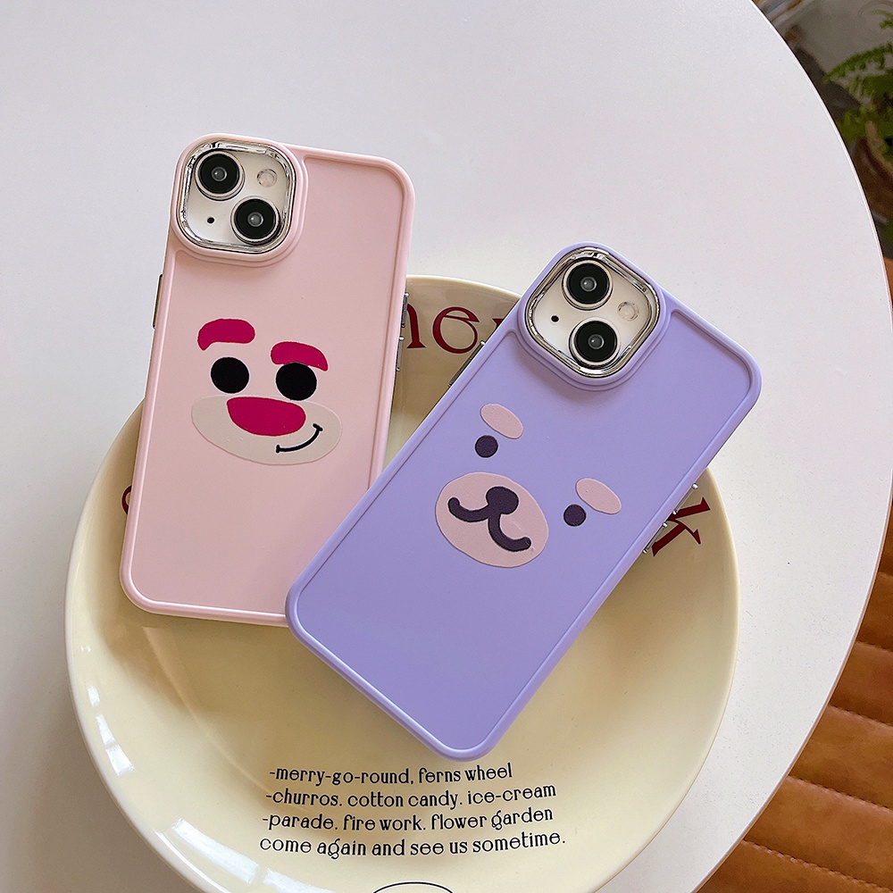 Casing IPhone Emoji Beruang Lucu Imut Kompatibel Untuk Iphone11 Casing14 Pro Max Ip13 Pro Max Iphone12 IPhone 11pro Max IPhone X XS Ip XS Max Xjavascript: R Back Cover Shell