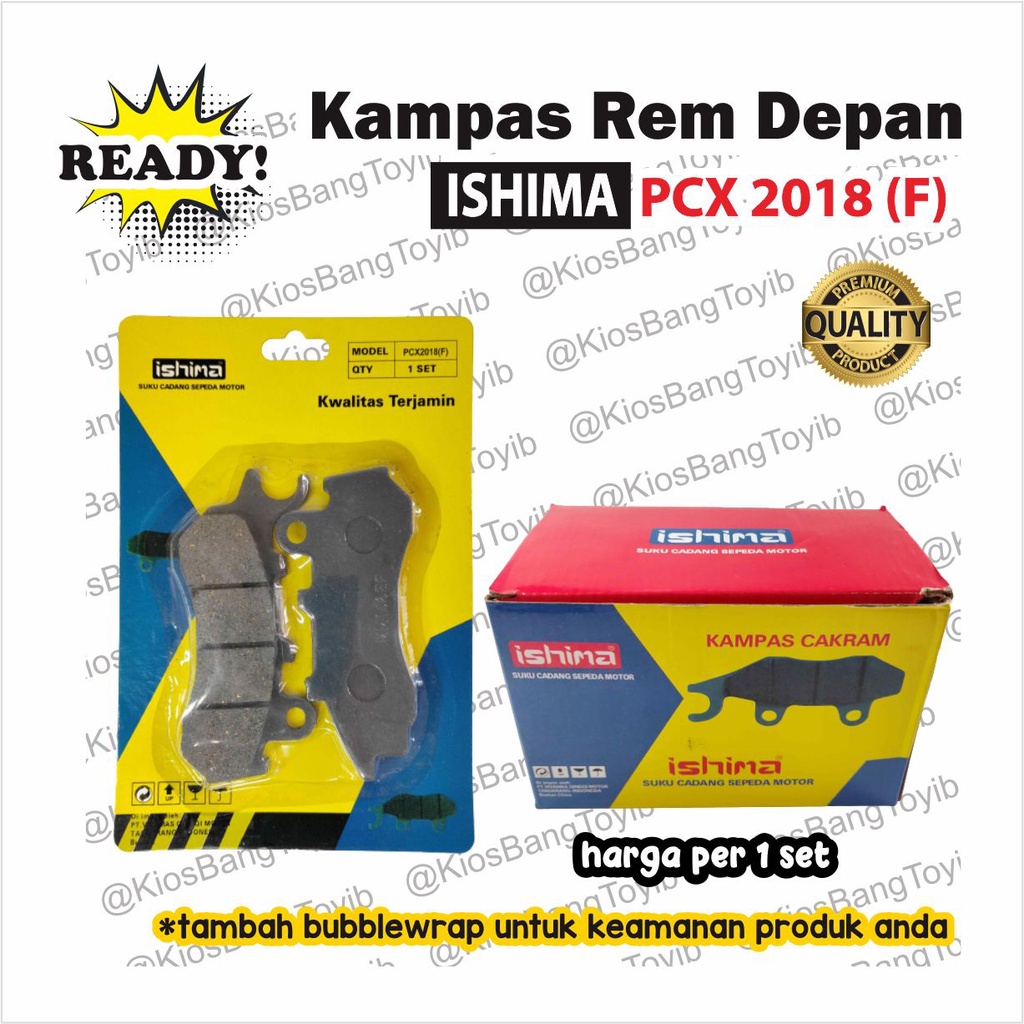 Kampas Rem Depan/Discpad Honda PCX 2018 (F) (-Ishima)