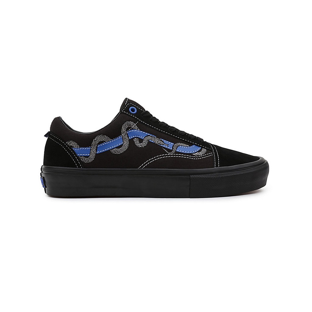 SEPATU VANS OFF THE WALL | SKATE OLD SKOOL BREANA GEERING BLUE BLACK