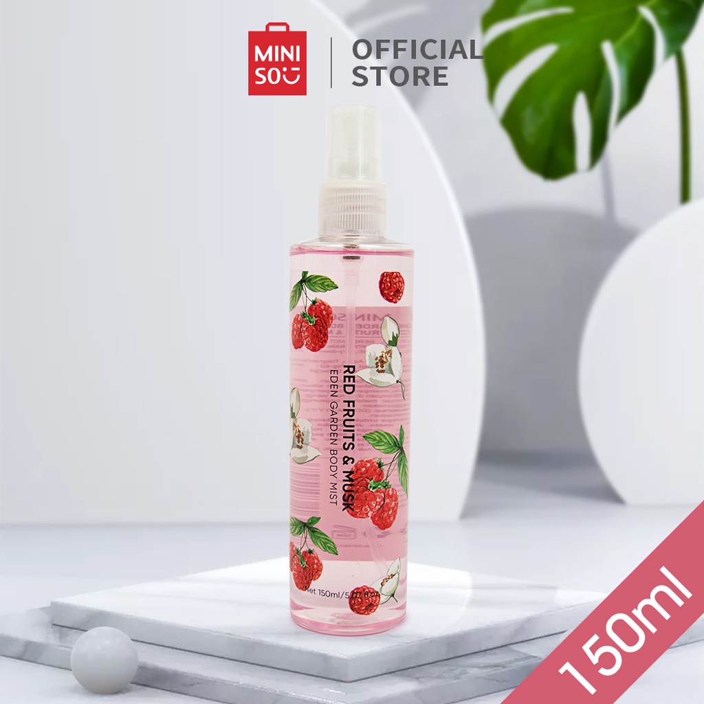 MINISO BODY MIST / Garden of Eden Body Spray 150mL / PARFUM UNISEX BUNGA dan BUAH / PARFUM WANITA / PERFUME PRIA