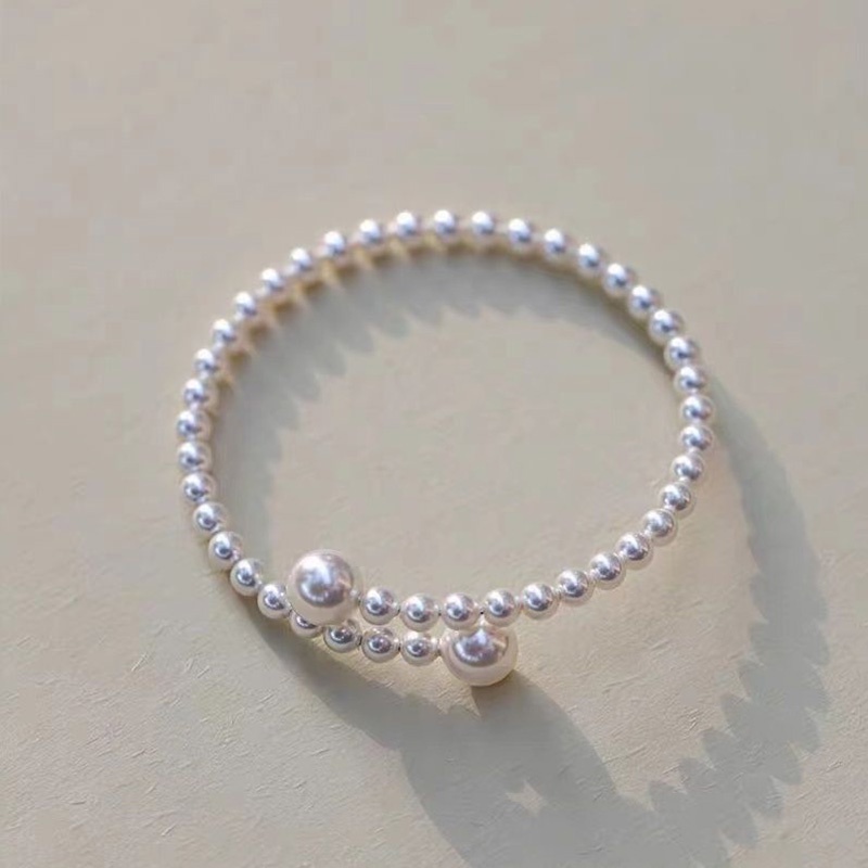 French Retro Pearl Light Mewah Temperamen High-End Niche Design Gelang Fashion Sederhana