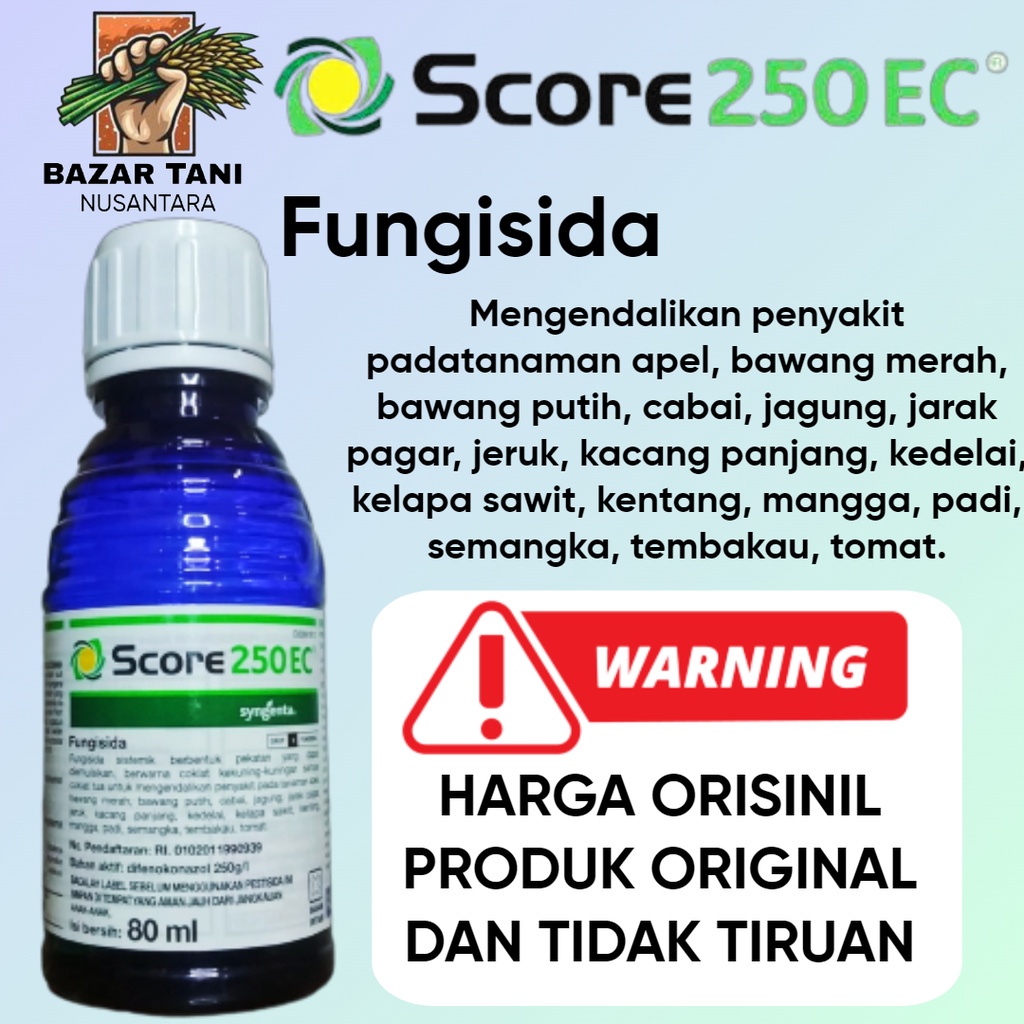 score 250 ec 80 ml fungisida sistemik skor sekor syngenta sigenta difenokonazol