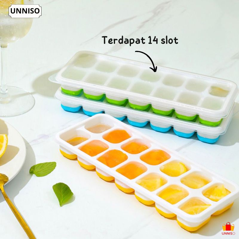 UNNISO - Cetakan Es Batu Silicone 14 Grid