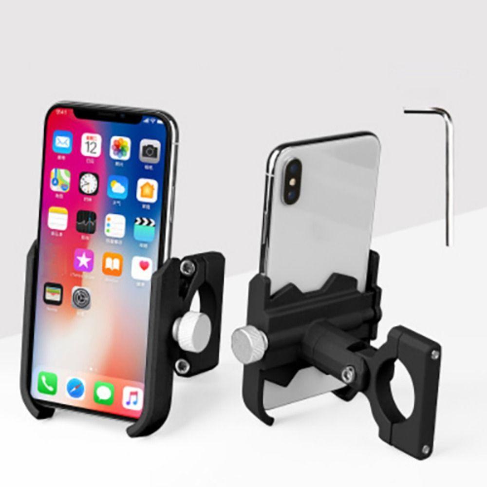 Populer Sepeda Phone Holder Aluminium Alloy Anti Shock MTB Dudukan Hp