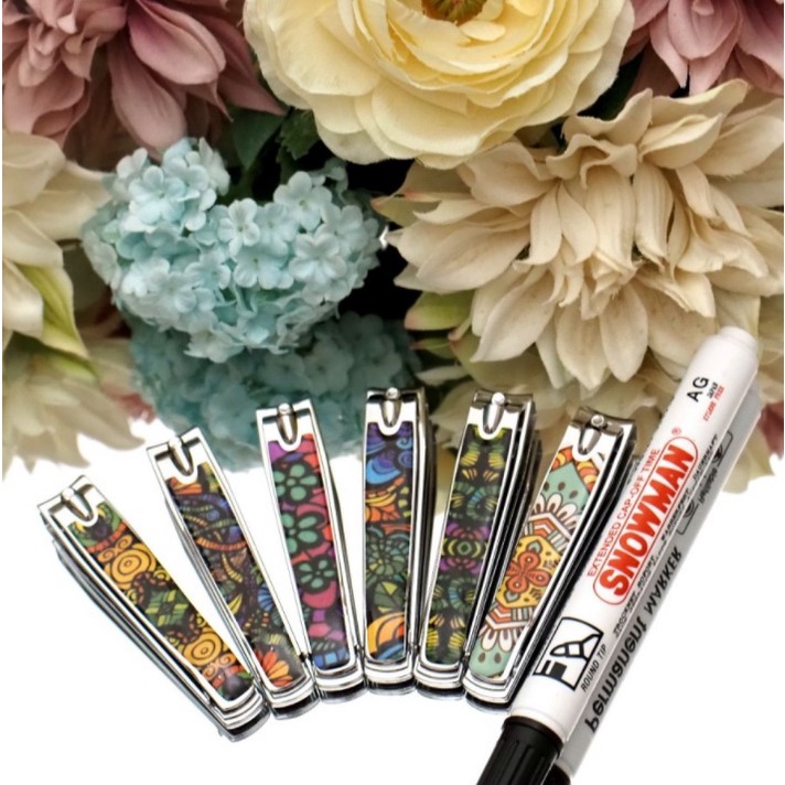 BAJ Gunting Kuku Ukuran Besar Motif Batik Nail Clipper Best Quality AK100