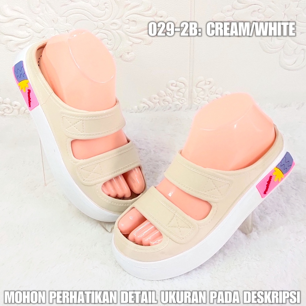 Sendal karet Wanita Ban 2 029 2B Sandal Bakpao Viral SDLWW