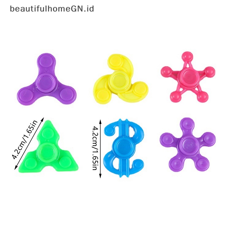 {Cantik} 5 Pcs 4 cm Mini Fidget Spinner Anti Stres Mainan Lucu Jari Gyroscope Mainan Anak Pesta Ulang Tahun Nikmat Hadiah~