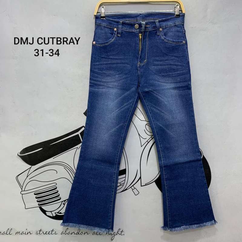 DMJ cutbray jeans basic wanita premium rawis