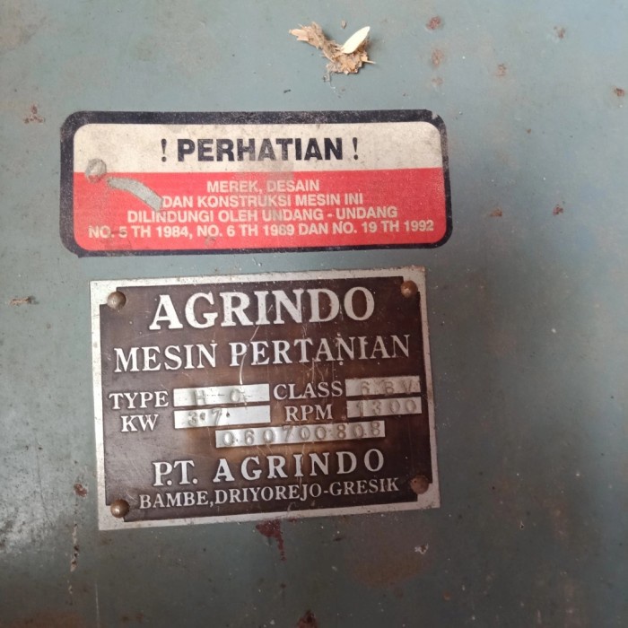RUMAH BLOWER AGRINDO HC600 KEONGAN PLAT DALAM MESIN PK PADI GABAH BERAS SELEPAN