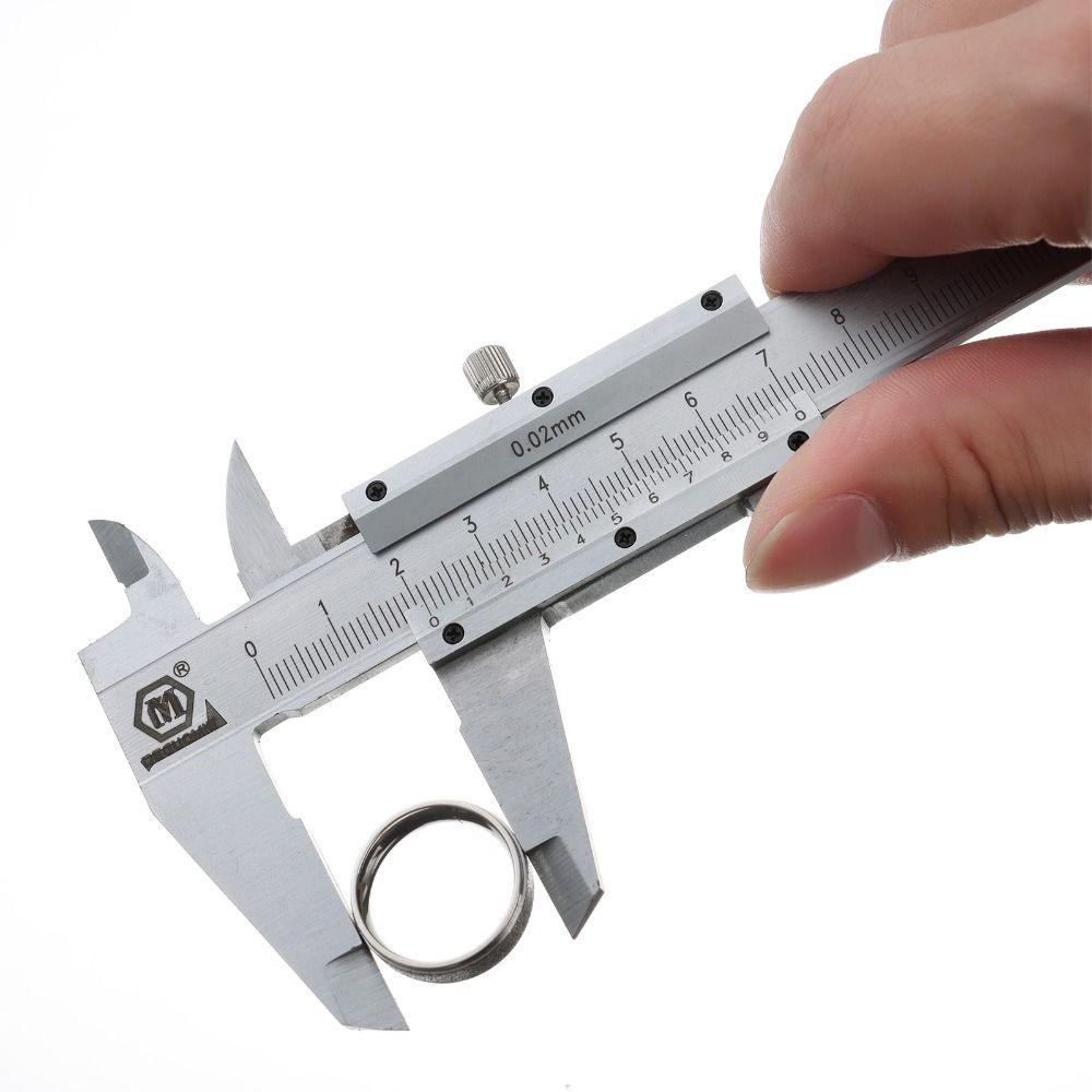 POPULAR Populer Vernier Caliper Carbon Steel 0.02mm /0.001&quot; Jangka Sorong Presisi Tinggi 0-150mm/0-6inch Jangka Sorong Metal