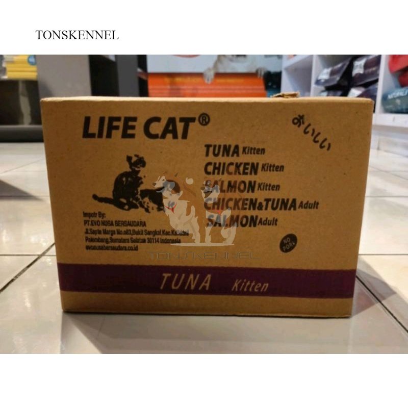 Life Cat Pouch Dus isi 24 /makanan basah kucing lifecat dus isi 24 Pouch Sachet