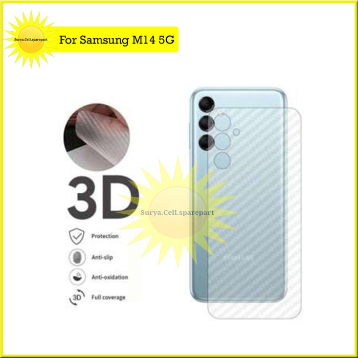 Back Skin Carbon Samsung M14 5g - Skin Carbon Samsung M14 5g