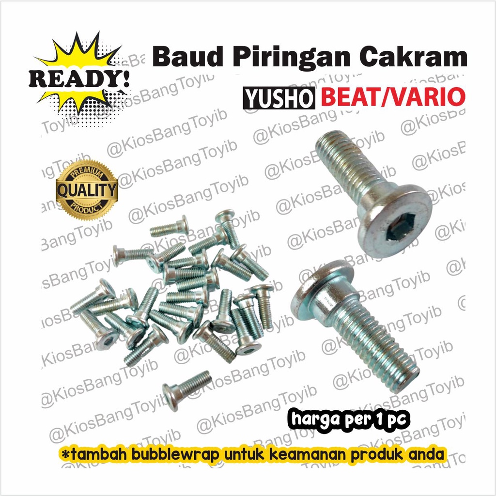 Baut Piringan Cakram Disc Honda BEAT VARIO 1pc (Yusho)