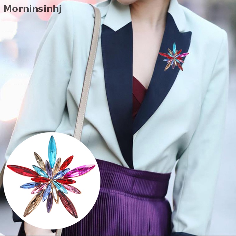 Mornin Fashion Bros Snowflake Bintang Kristal Warna-Warni Untuk Aksesoris Perhiasan Pesta Pakaian Wanita id