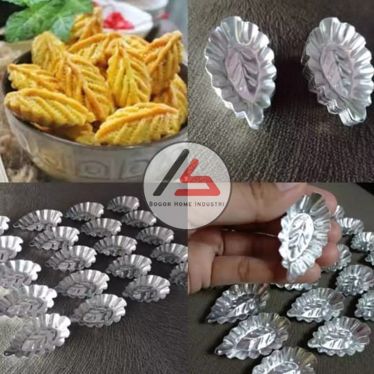 Cetakan Kue Nastar Daun & Cetakan Kue Nastar Bunga ( isi 40pcs )