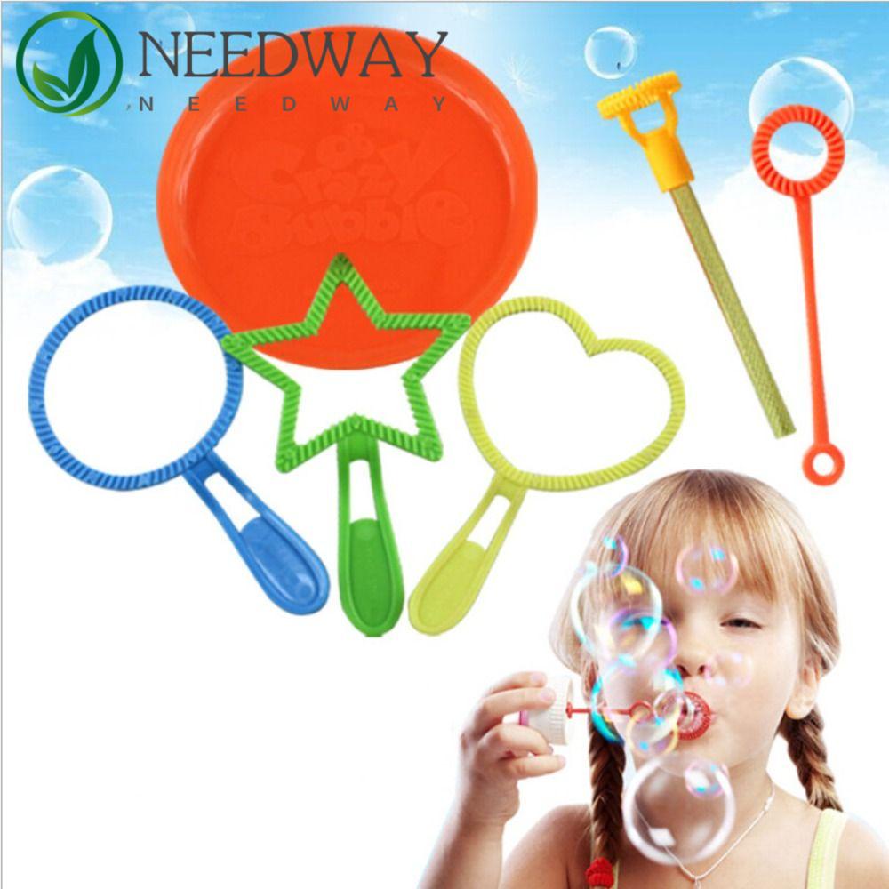Needway   Bubble Wand Tool Colorful Lucu Banyak Bentuk Magic Big Bubble Summer Favorite Bubble Alat Bubble Blower