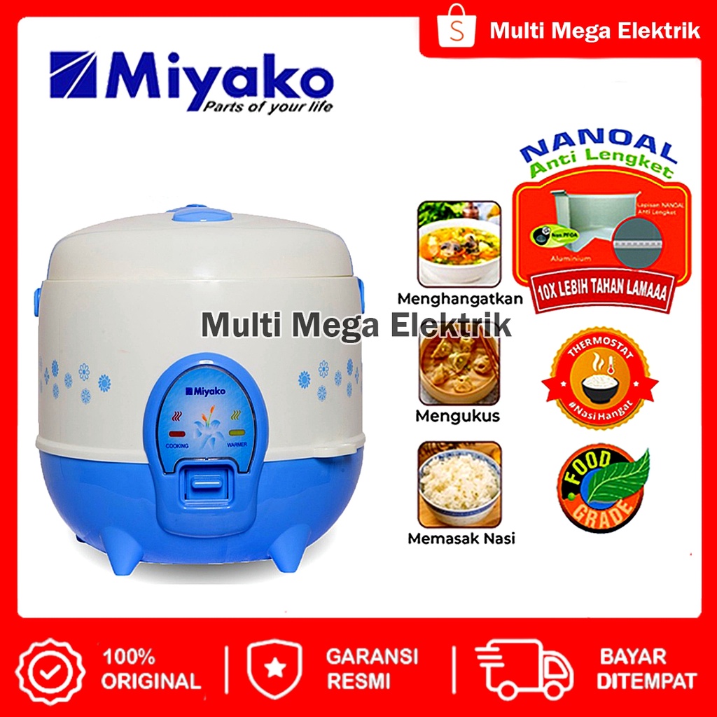 [COD] MAGIC COM MIYAKO MCM612 / MCM 612 / MCM-612 (1,2 LITER) RICE COOKER / MEJIKOM / MAGICOM / MEJI