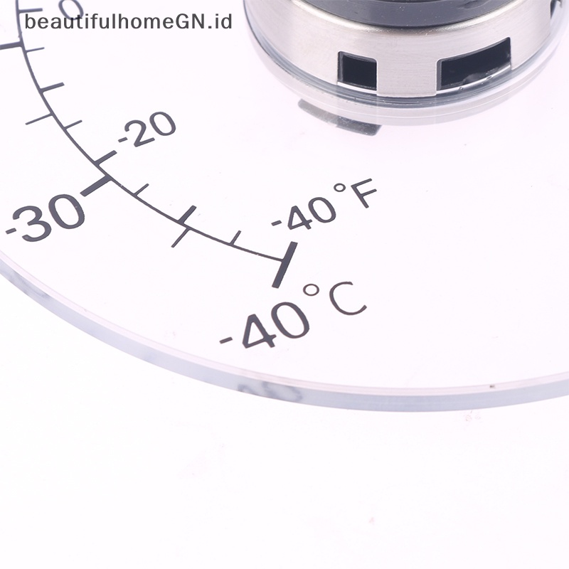 {Cantik} Termometer Suhu Transparan Bening Alat Jam Termometer Jendela Outdoor~