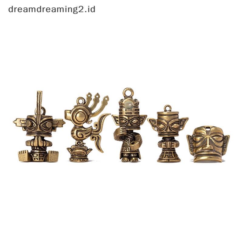 (drea) Ornamen Patung Kuningan Antik Patung Miniatur Dekorasi Desktop Kerajinan Tangan //